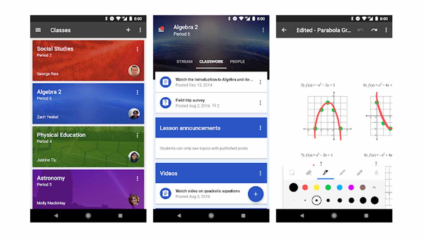 Google Classroom adalah aplikasi pendidikan Android yang bisa digunakan secara gratis