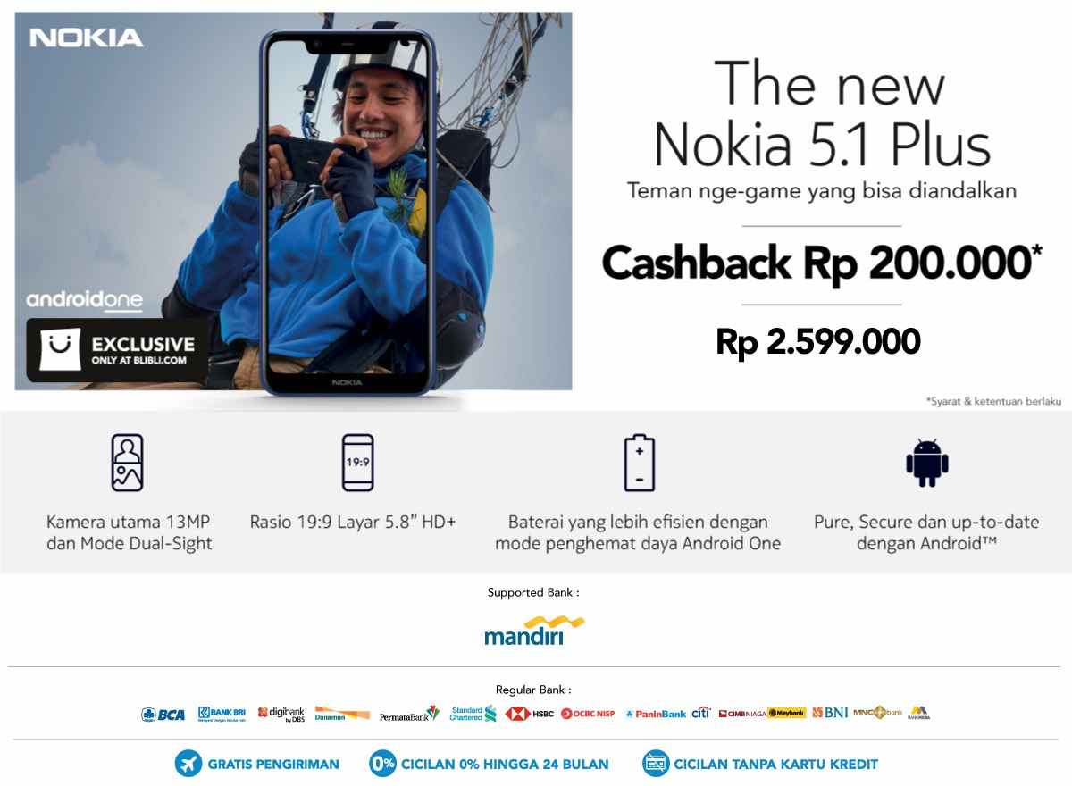 Pre-Order Nokia 5.1 Plus Promo Nokia 5.1 Plus Terbaru