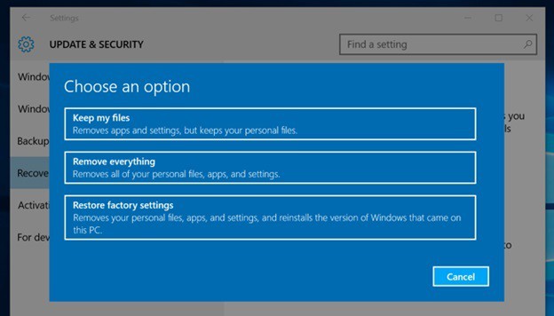 Instal Ulang Windows 10 Via Desktop