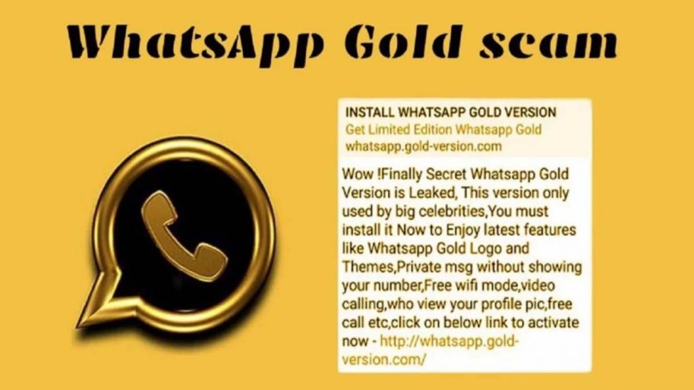WhatsApp Gold Scam