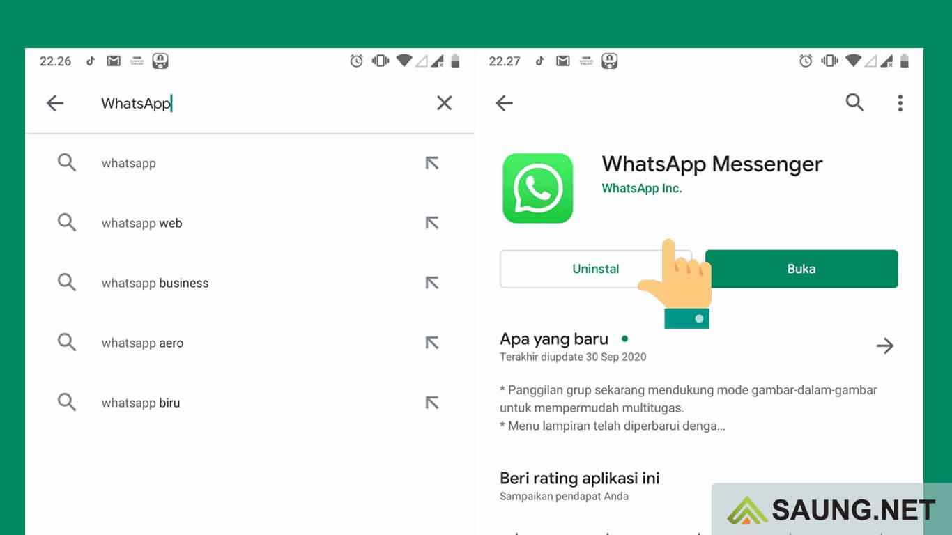 cara mengeluarkan whatsapp