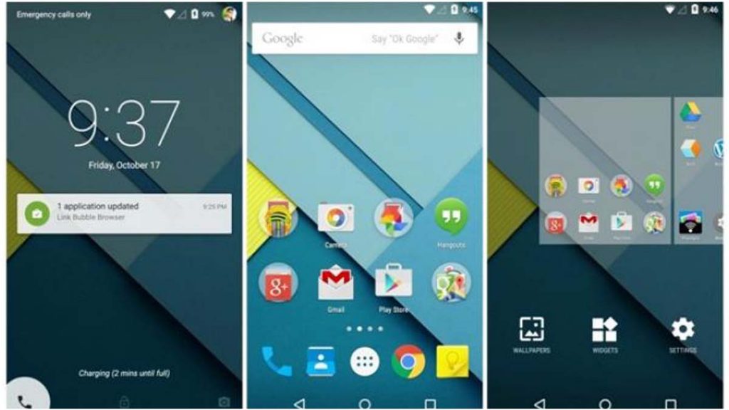 OS Android 5.0 Lollipop
