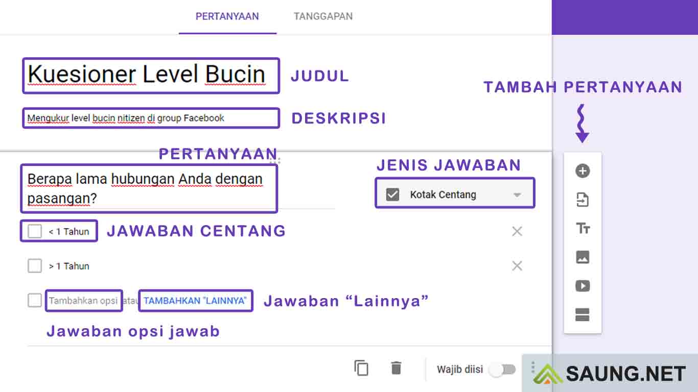 contoh google form