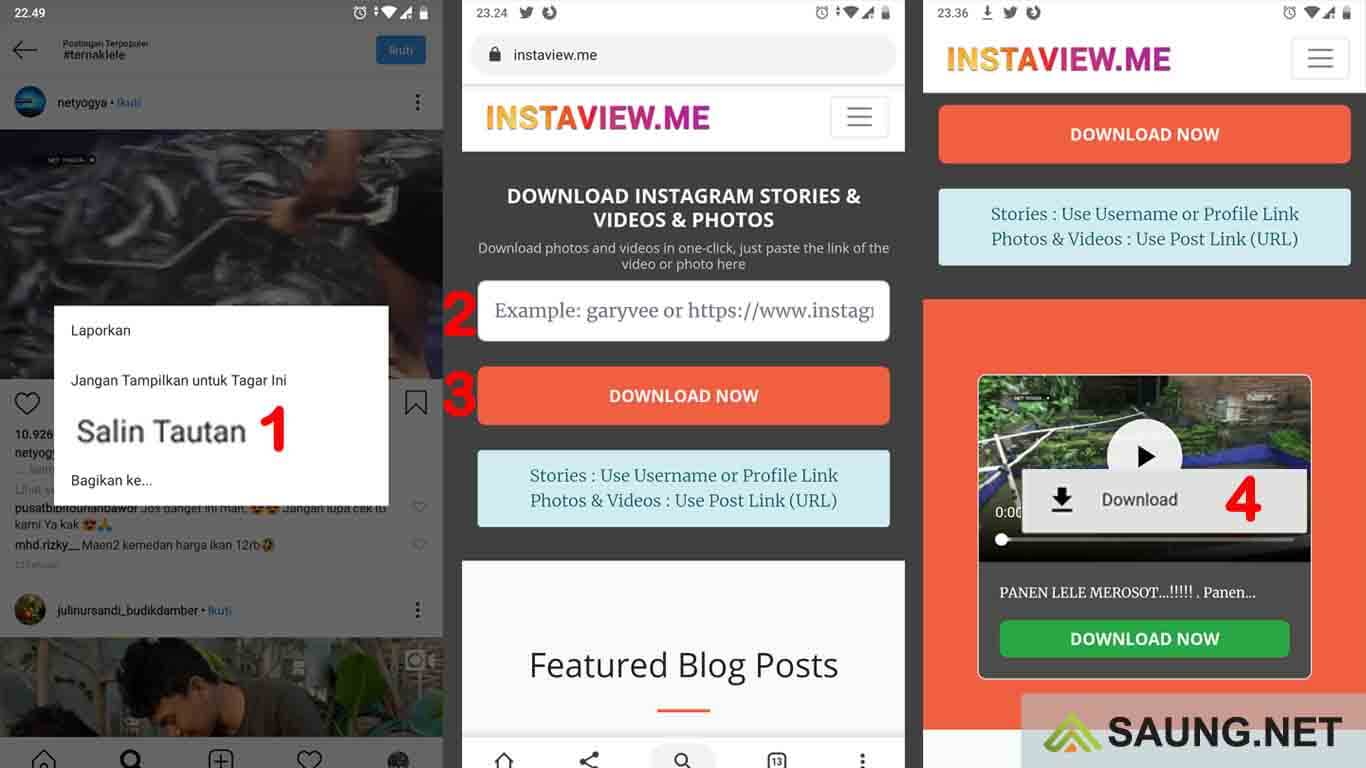 cara download video ig tanpa aplikasi