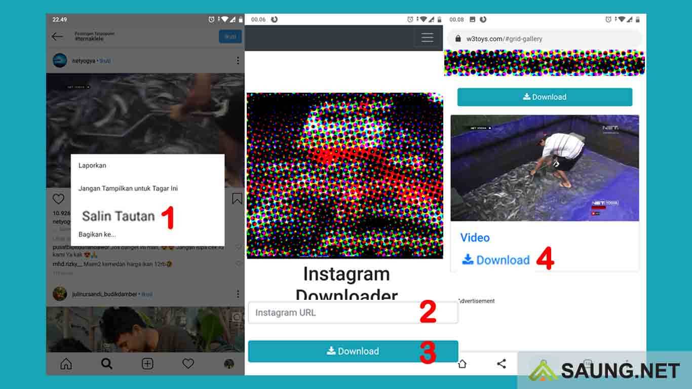 cara download vidio dari instagram