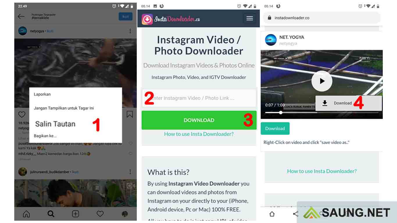 cara mendownload video di instagram tanpa aplikasi