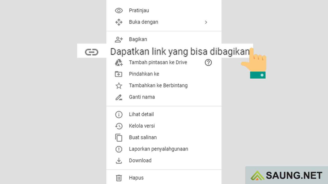 cara buat link google drive