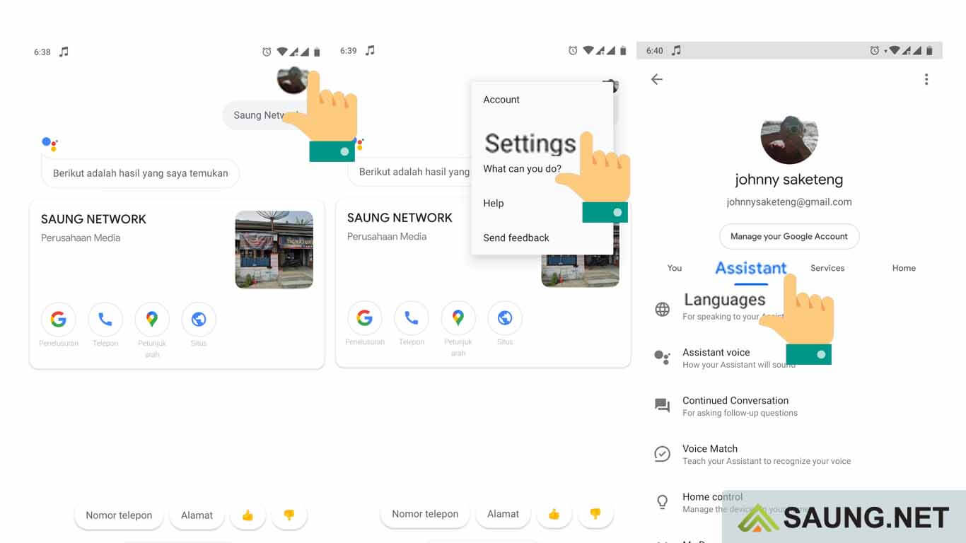 cara setting google assistant bahasa indonesia