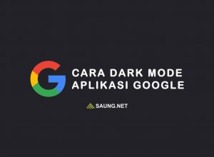 cara dark mode google